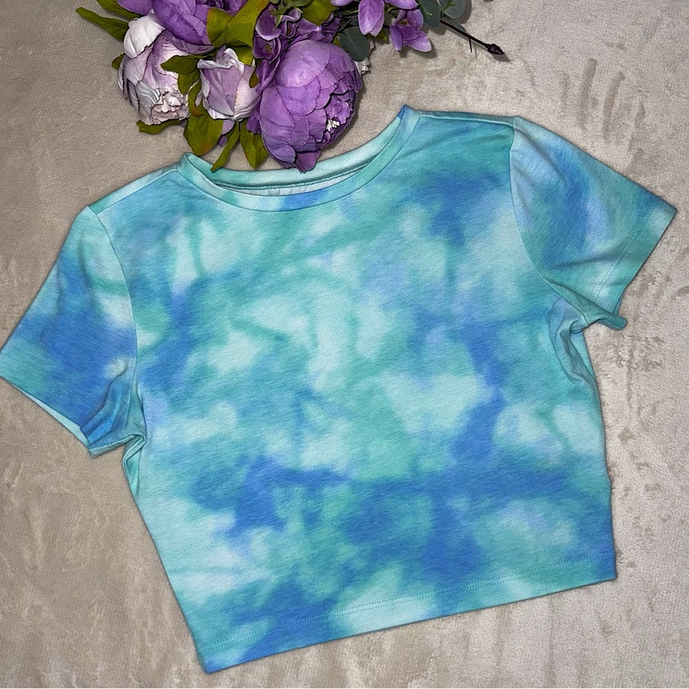 FINAL PRICE!!  NEW Wild Fable Blue Green Tie Dye Crop Top